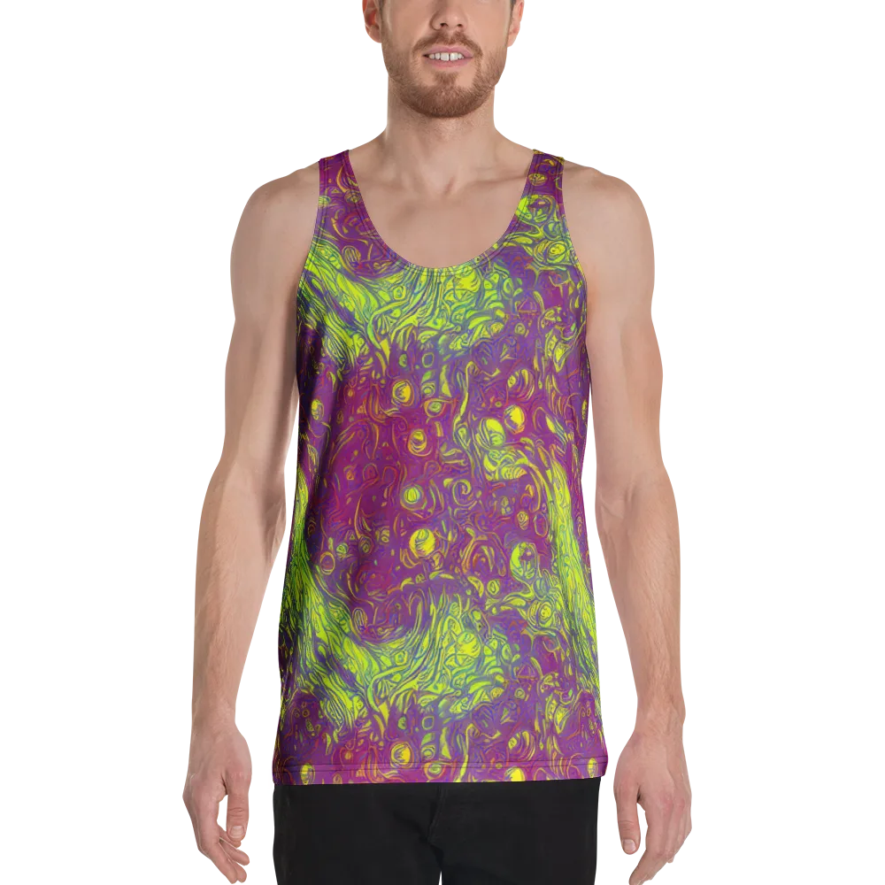 Neon Eruption on Men's Tank Top — Front