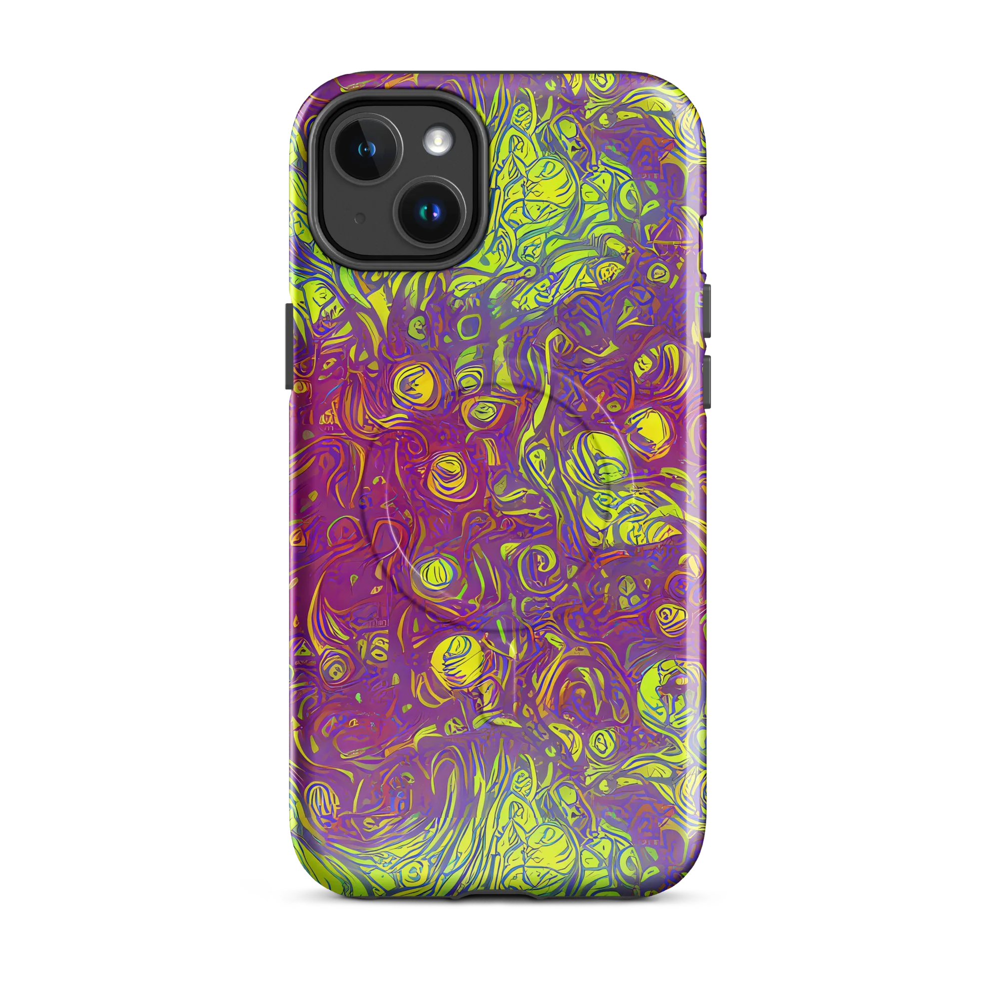Neon Eruption on MagSafe Tough Case for iPhone® — Front