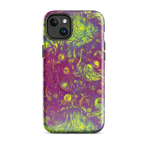 Neon Eruption on a MagSafe Tough Case for iPhone®