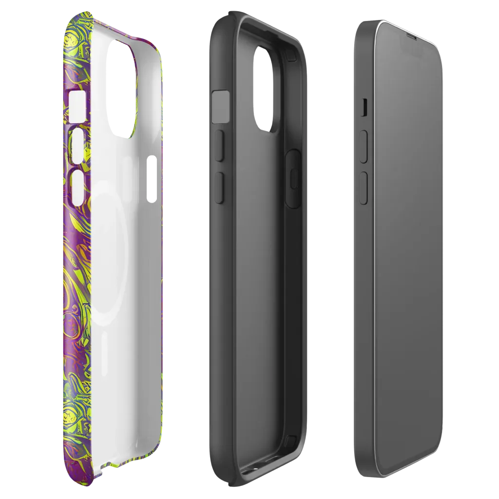 Neon Eruption on MagSafe Tough Case for iPhone® — Front