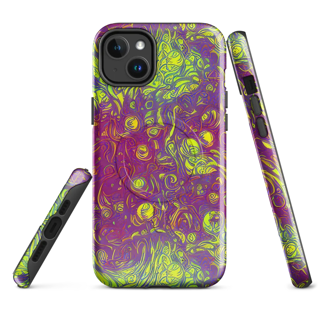 Neon Eruption on MagSafe Tough Case for iPhone® — Front