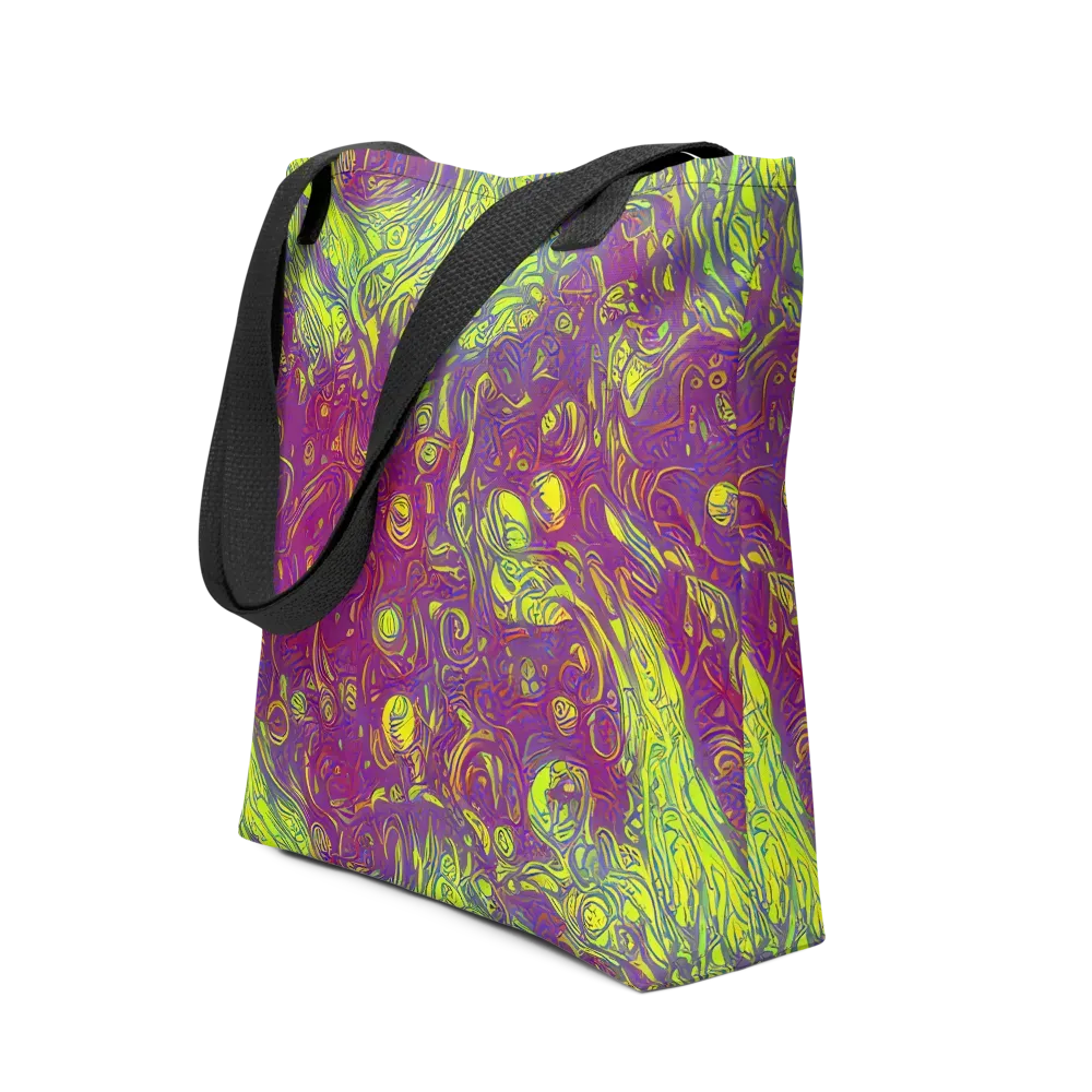 Neon Eruption on Tote Bag — Front