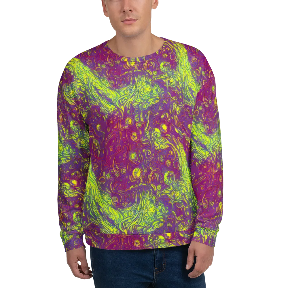 Neon Eruption on Sweatshirt — Front