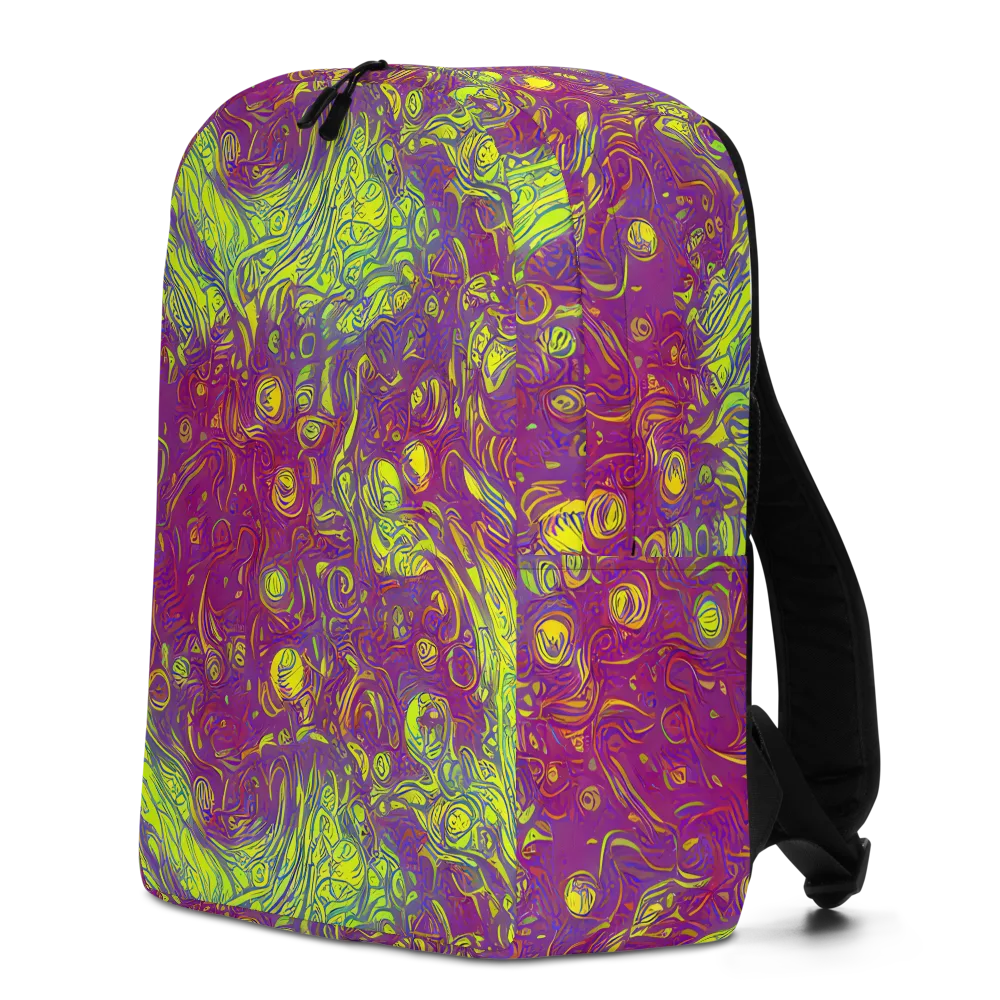 Neon Eruption on Minimalist Backpack — Left