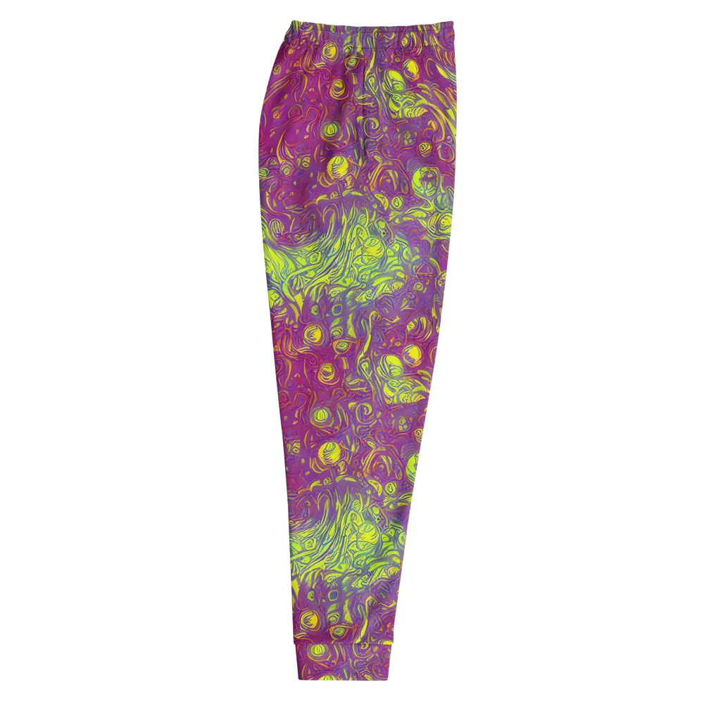 Neon Eruption on Men's Joggers — Right