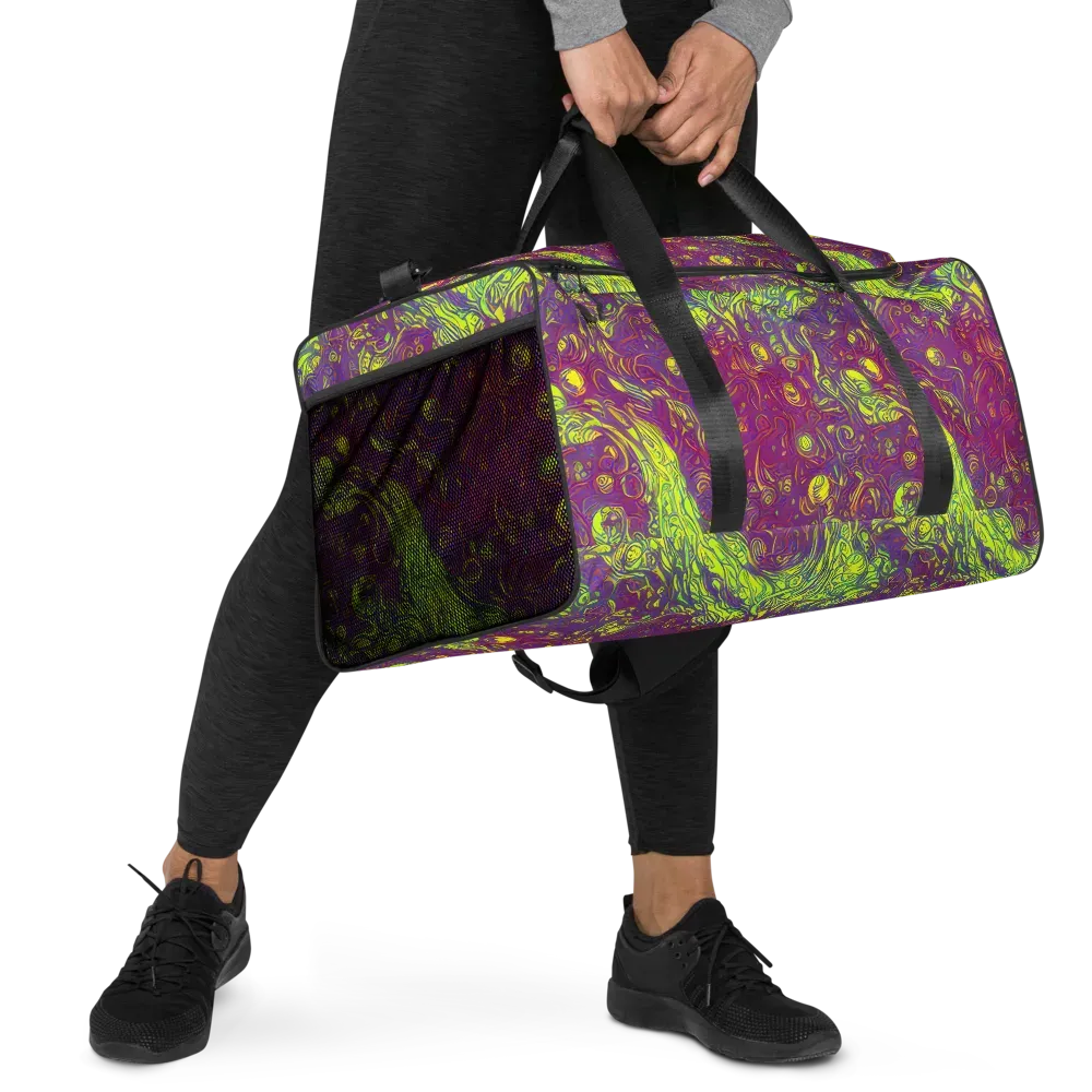 Neon Eruption on Duffle Bag — Right Front