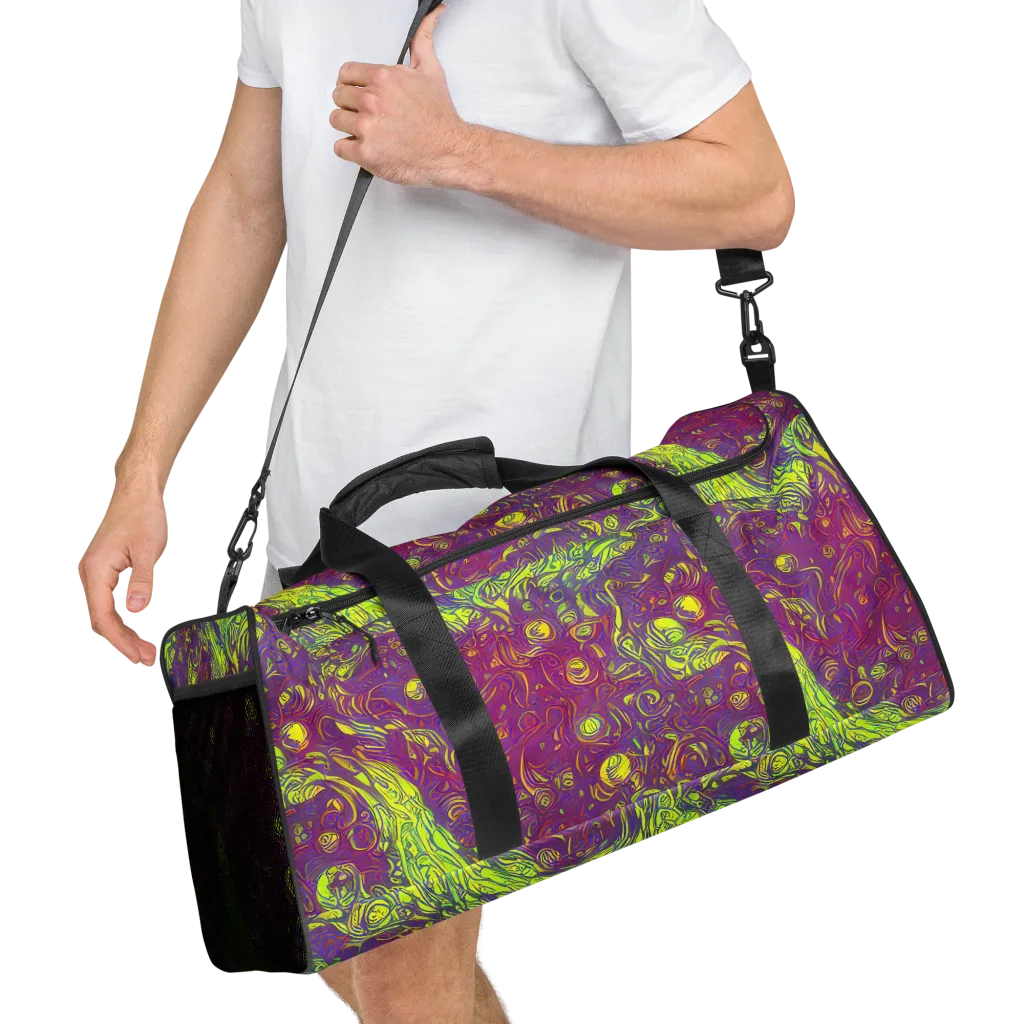 Neon Eruption on Duffle Bag — Right Front