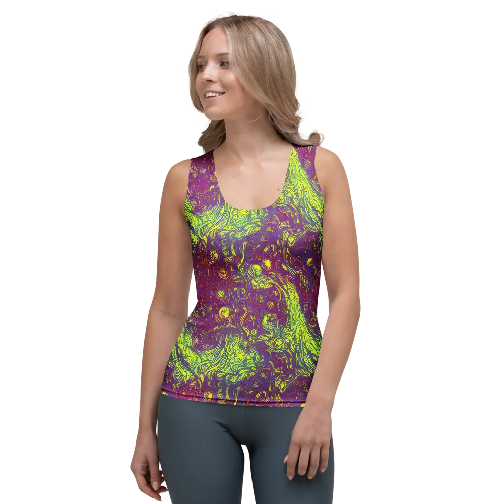 Neon Eruption on Women's Tank Top — Front