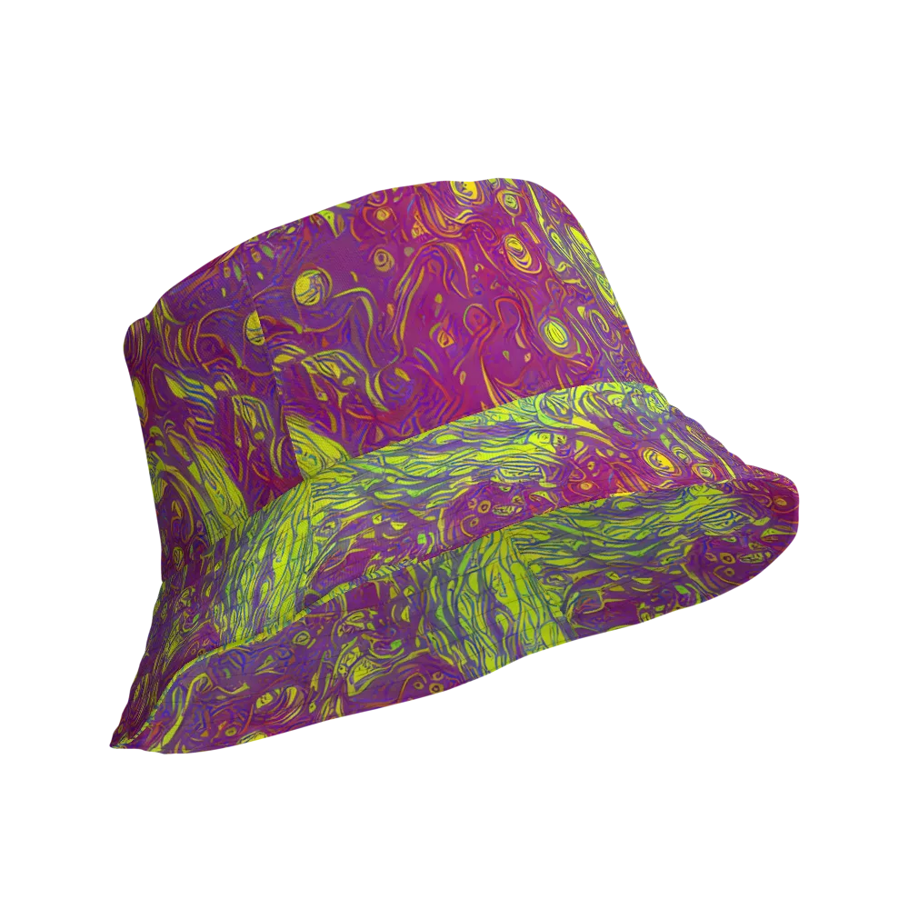 Neon Eruption on Reversible Bucket Hat — Product details Outside