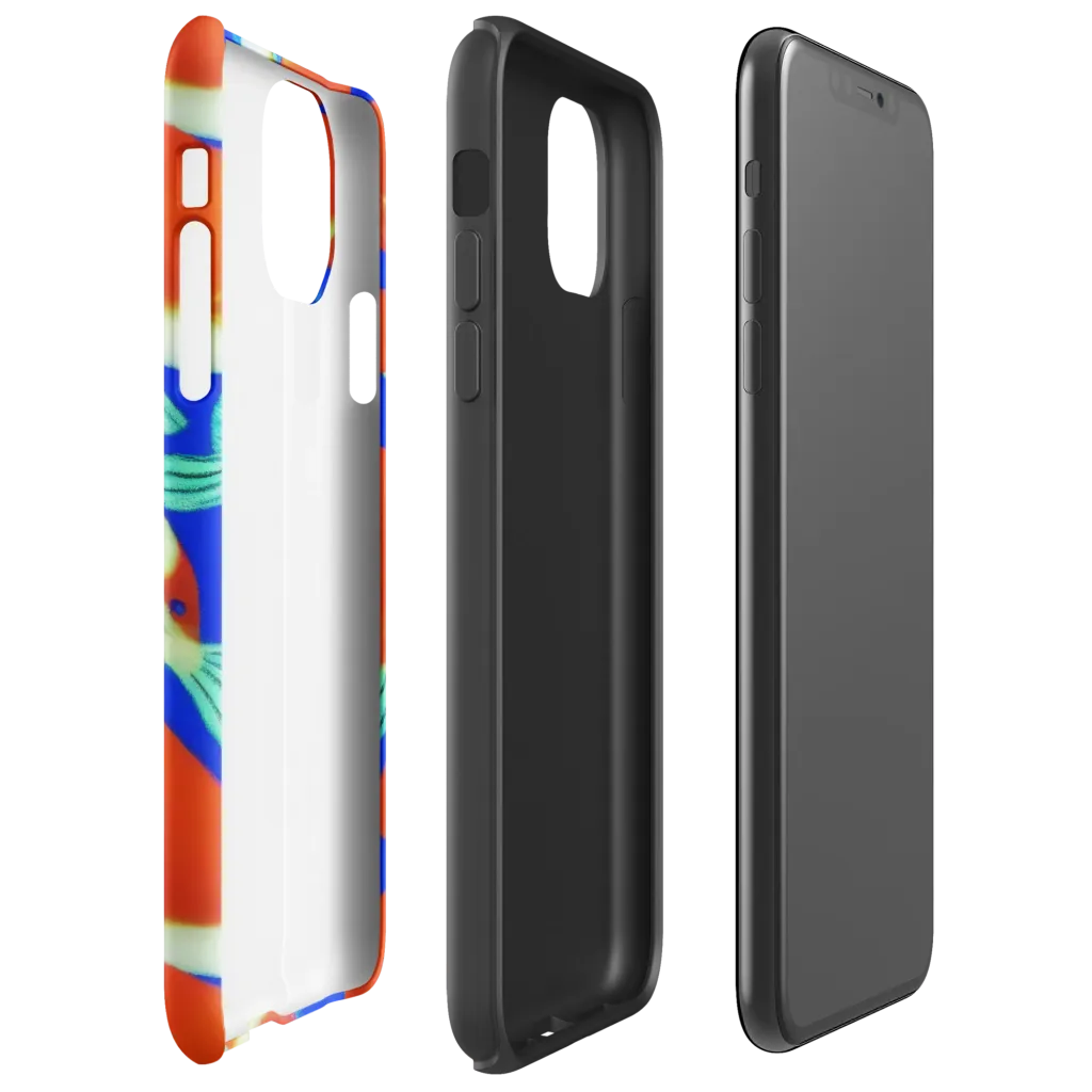 Electric Koi on Tough Case for iPhone® — Right