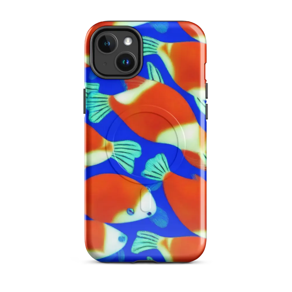 Electric Koi on MagSafe Tough Case for iPhone® — Front