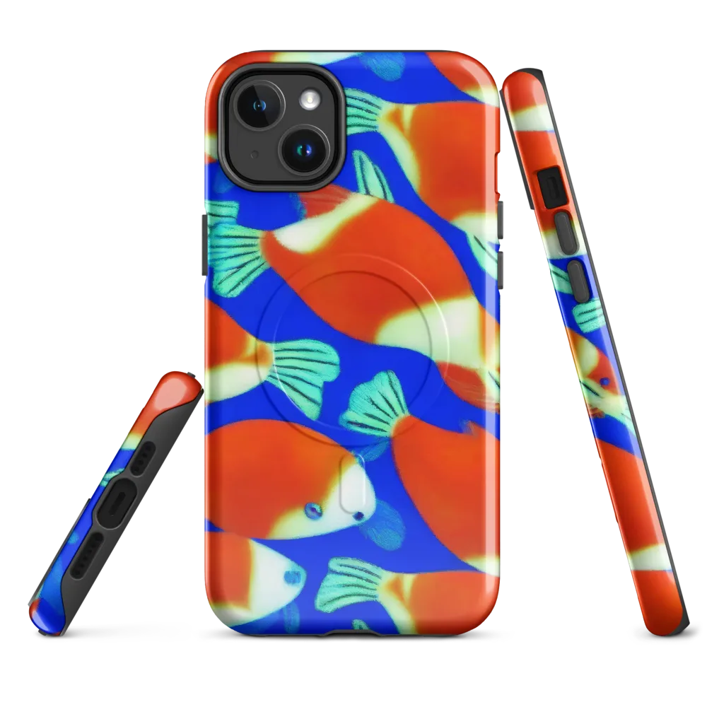 Electric Koi on MagSafe Tough Case for iPhone® — Front