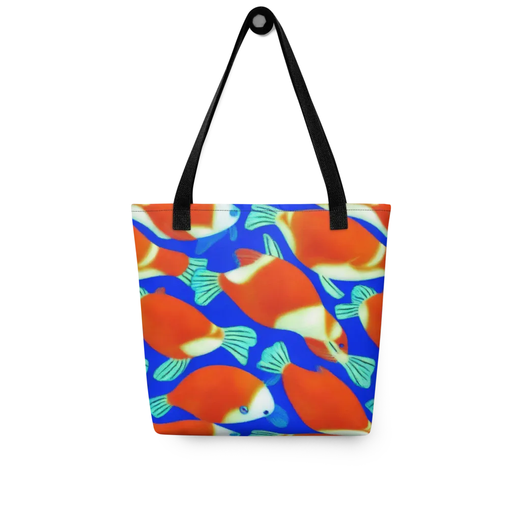 Electric Koi on Tote Bag — Front