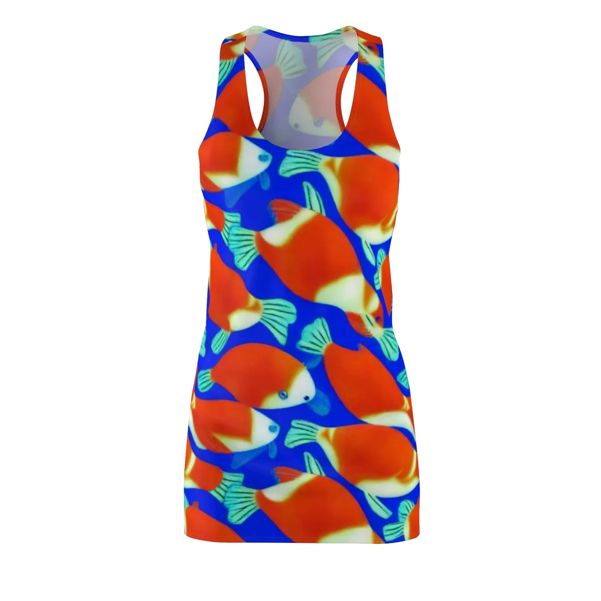 Electric Koi on Racerback Dress — Front