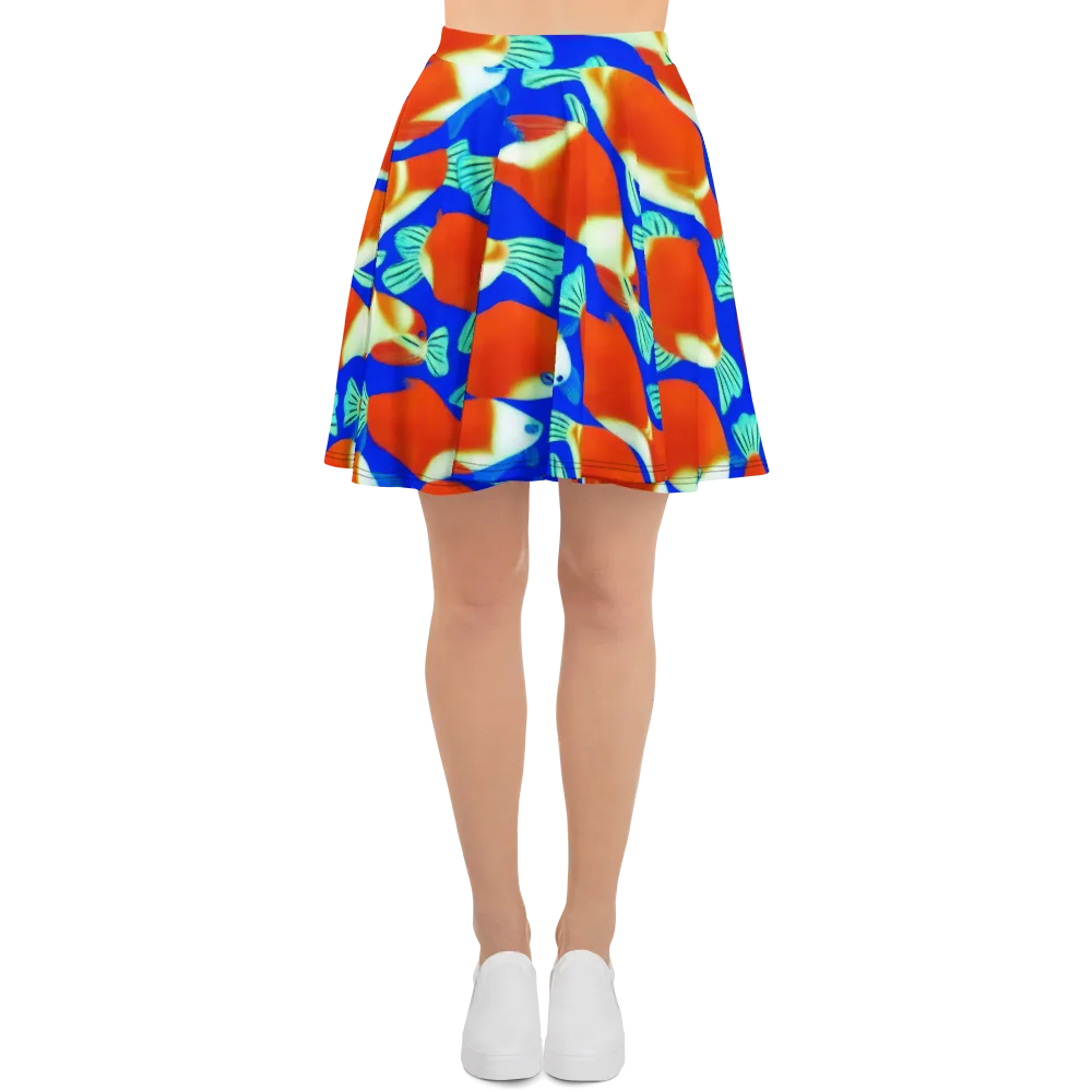 Electric Koi on Skater Skirt — Front
