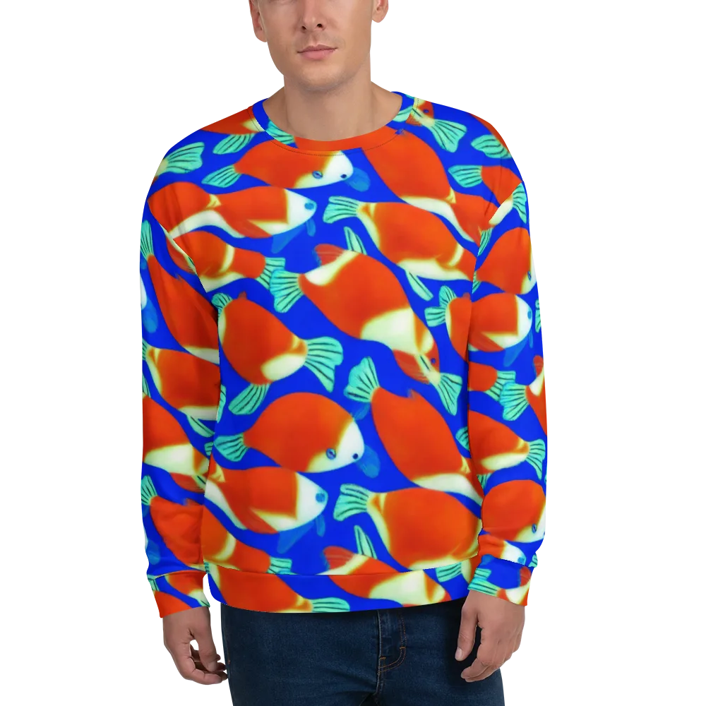 Electric Koi on Sweatshirt — Front
