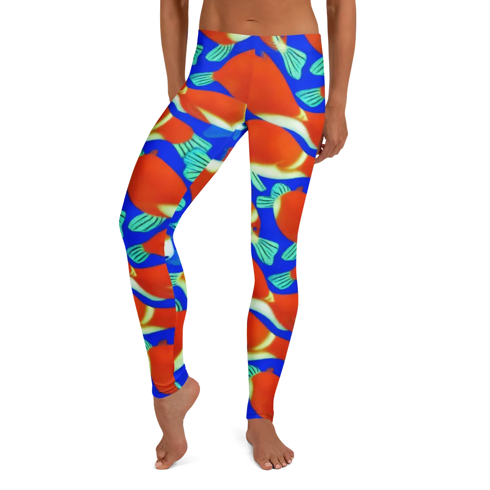 Electric Koi on Leggings — Front