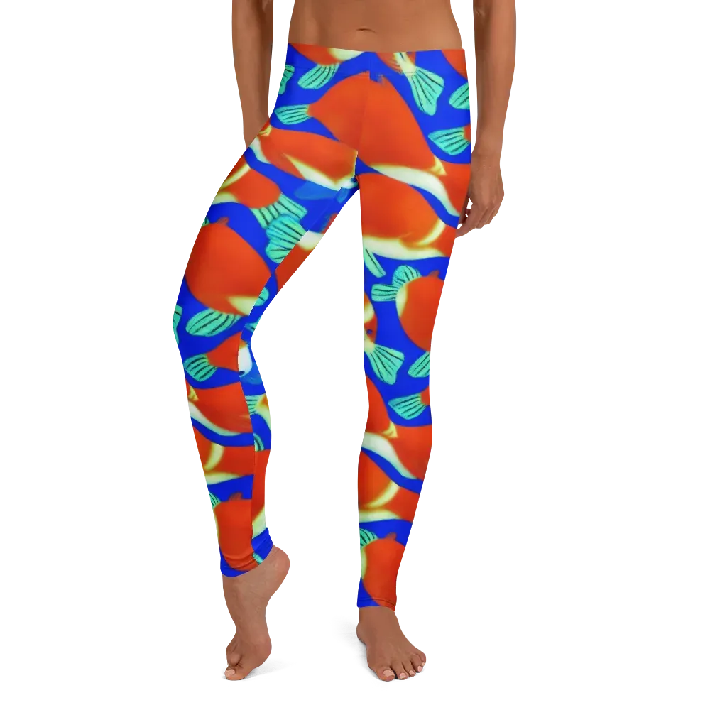 Electric Koi on Leggings — Front