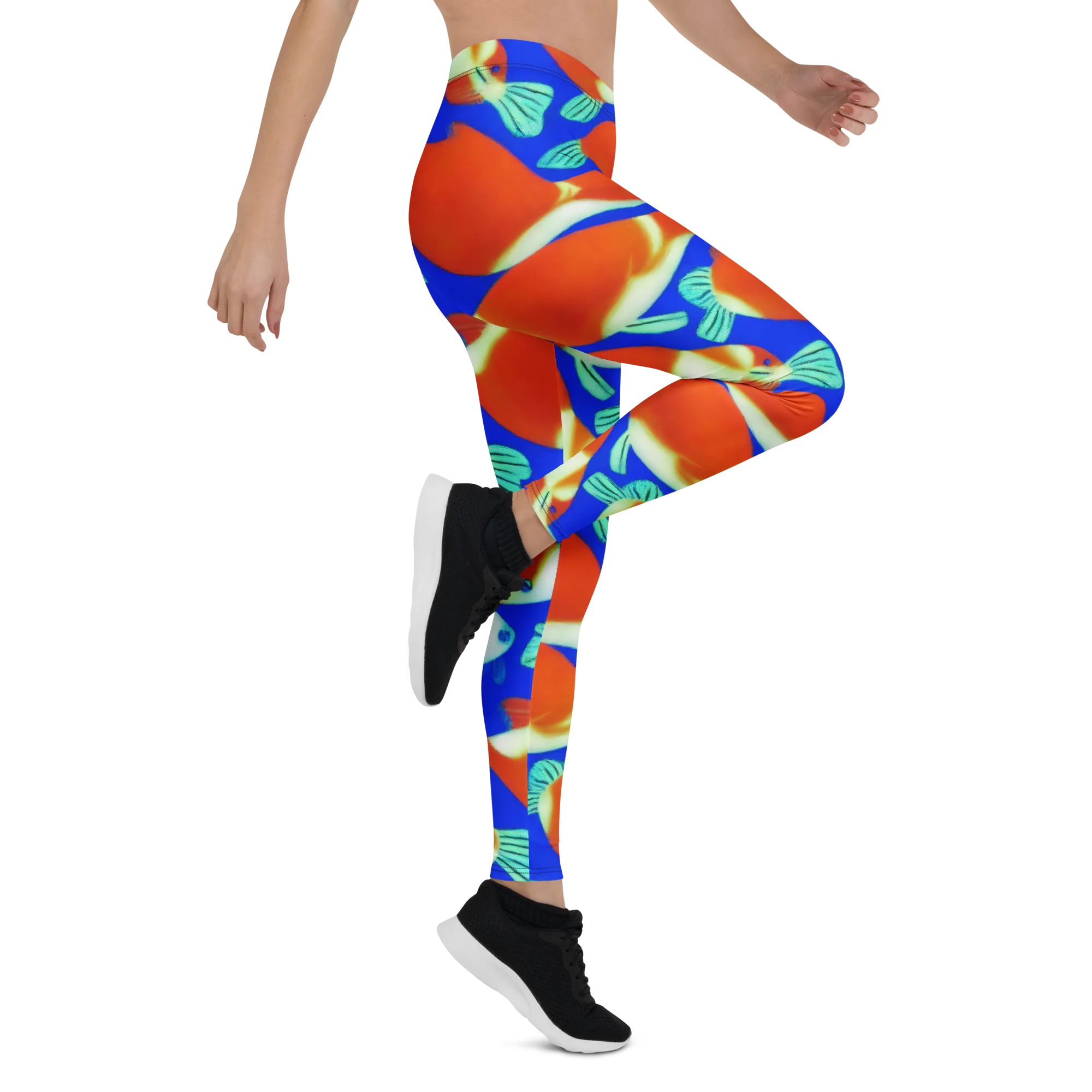Electric Koi on Leggings — Right
