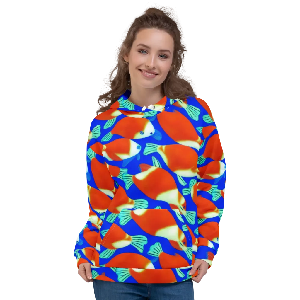 Electric Koi on Hoodie — Front