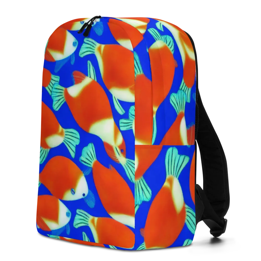 Electric Koi on Minimalist Backpack — Left