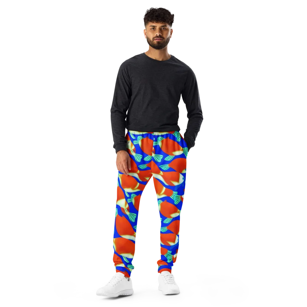 Electric Koi on Men's Joggers — Front