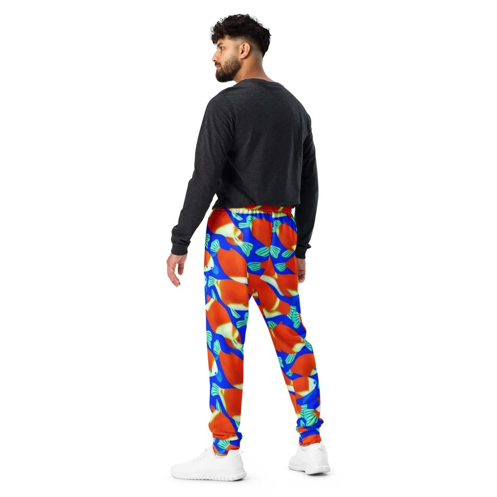 Electric Koi on Men's Joggers — Back