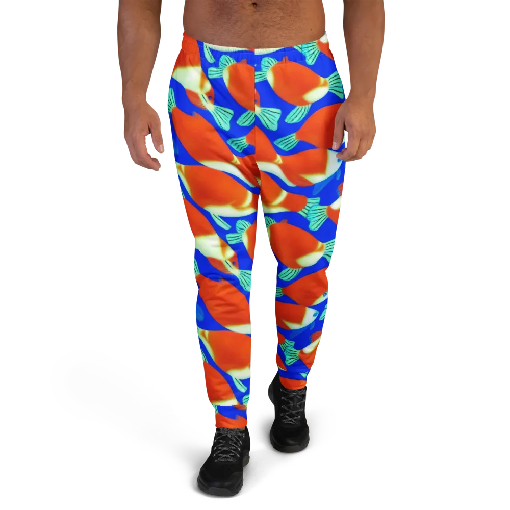 Electric Koi on Men's Joggers — Front