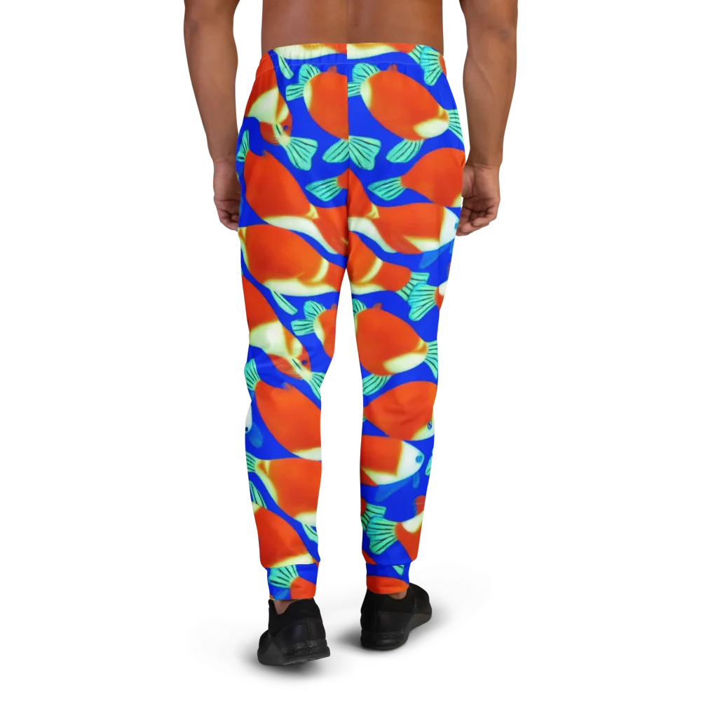 Electric Koi on Men's Joggers — Back
