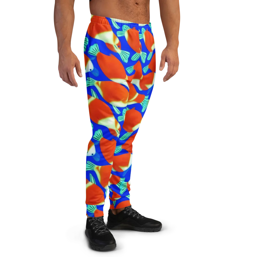 Electric Koi on Men's Joggers — Right