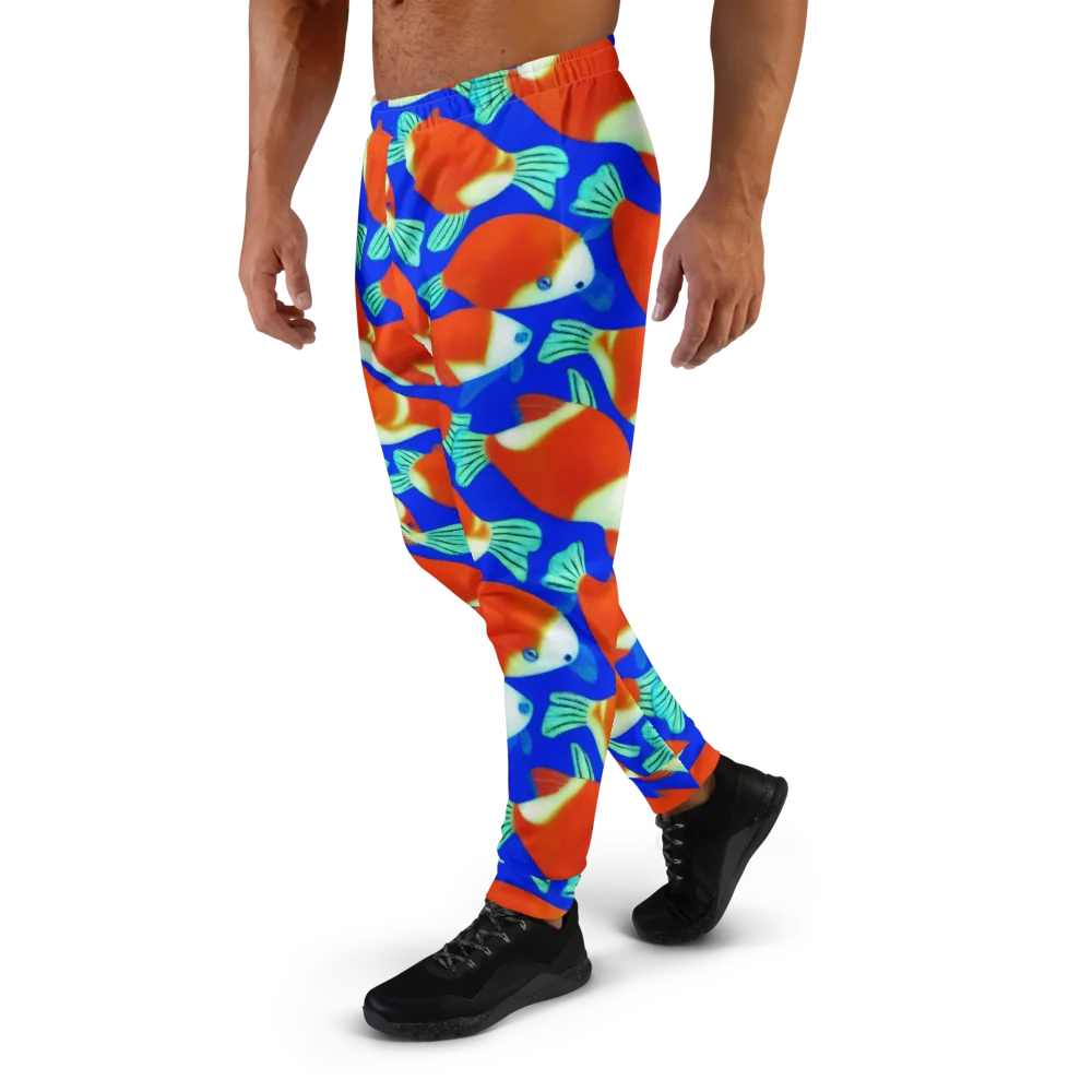 Electric Koi on Men's Joggers — Left