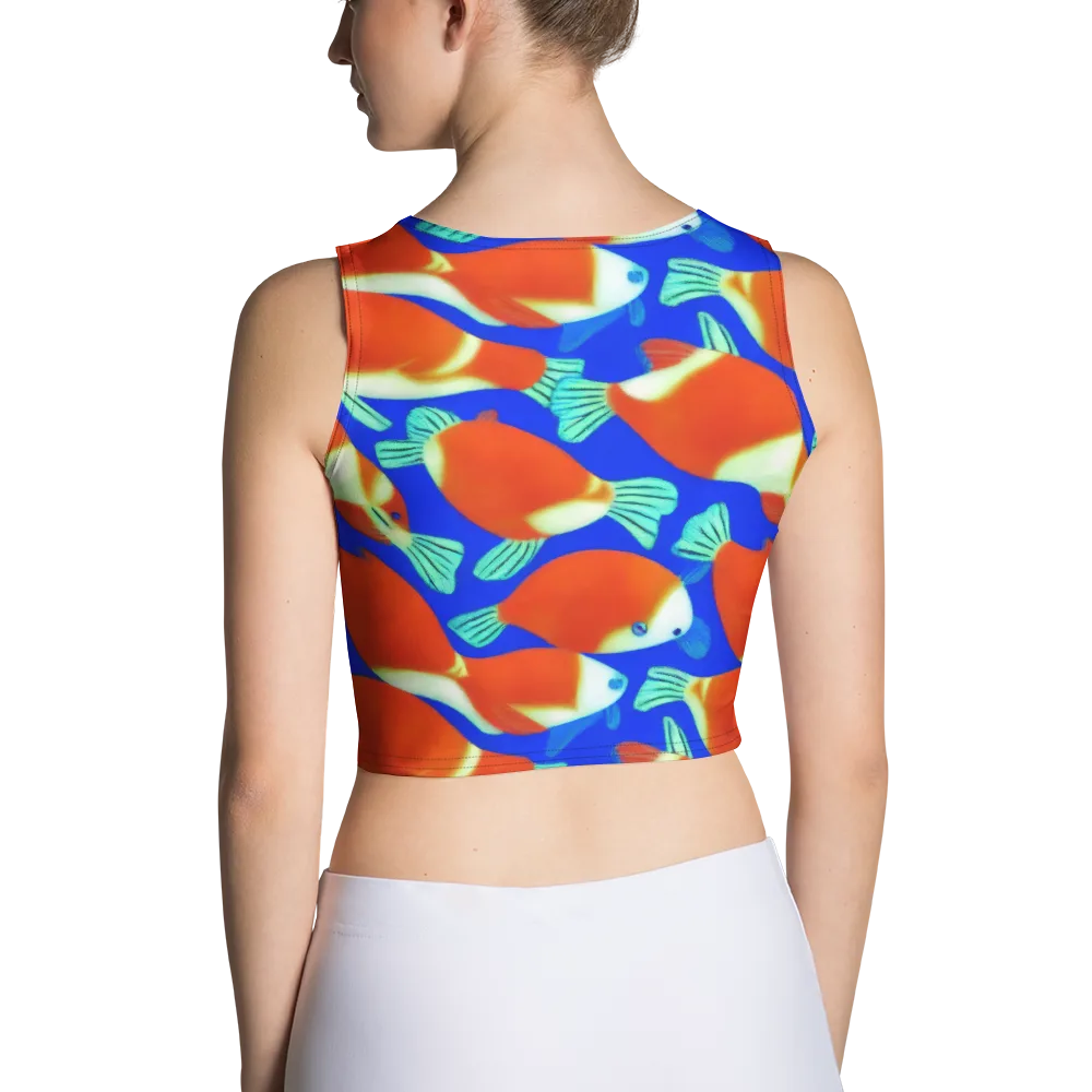 Electric Koi on Crop Top — Back