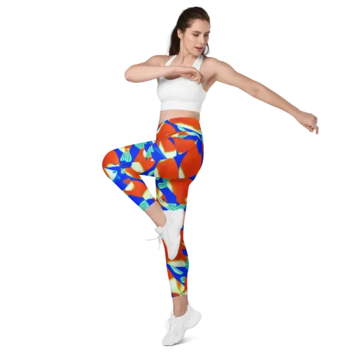Electric Koi on a Leggings with Pockets