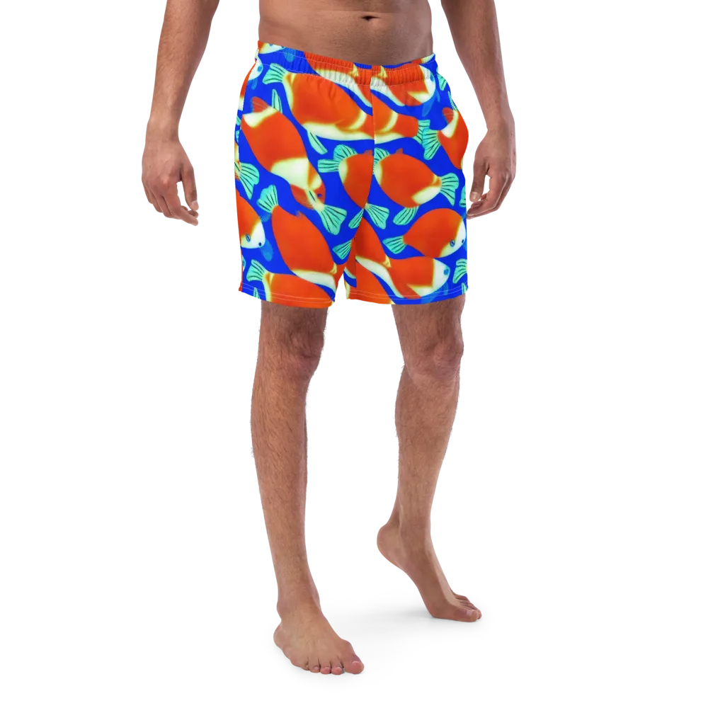 Electric Koi on Swim Trunks — Front