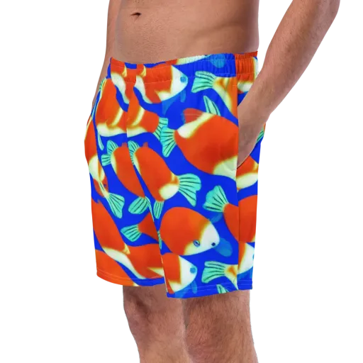 Electric Koi on a Swim Trunks