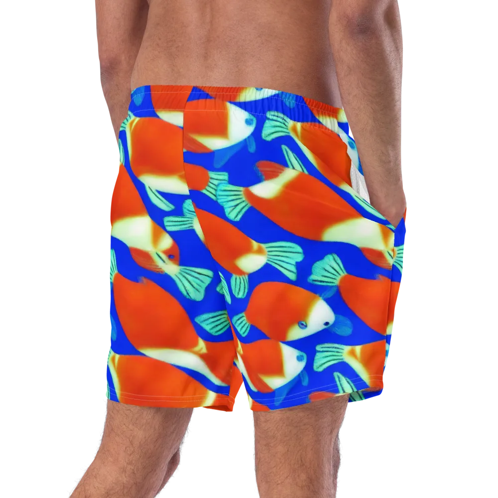 Electric Koi on Swim Trunks — Right Back