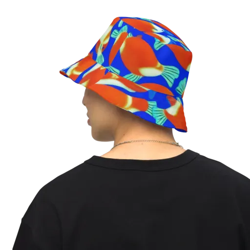 Electric Koi on a Reversible Bucket Hat