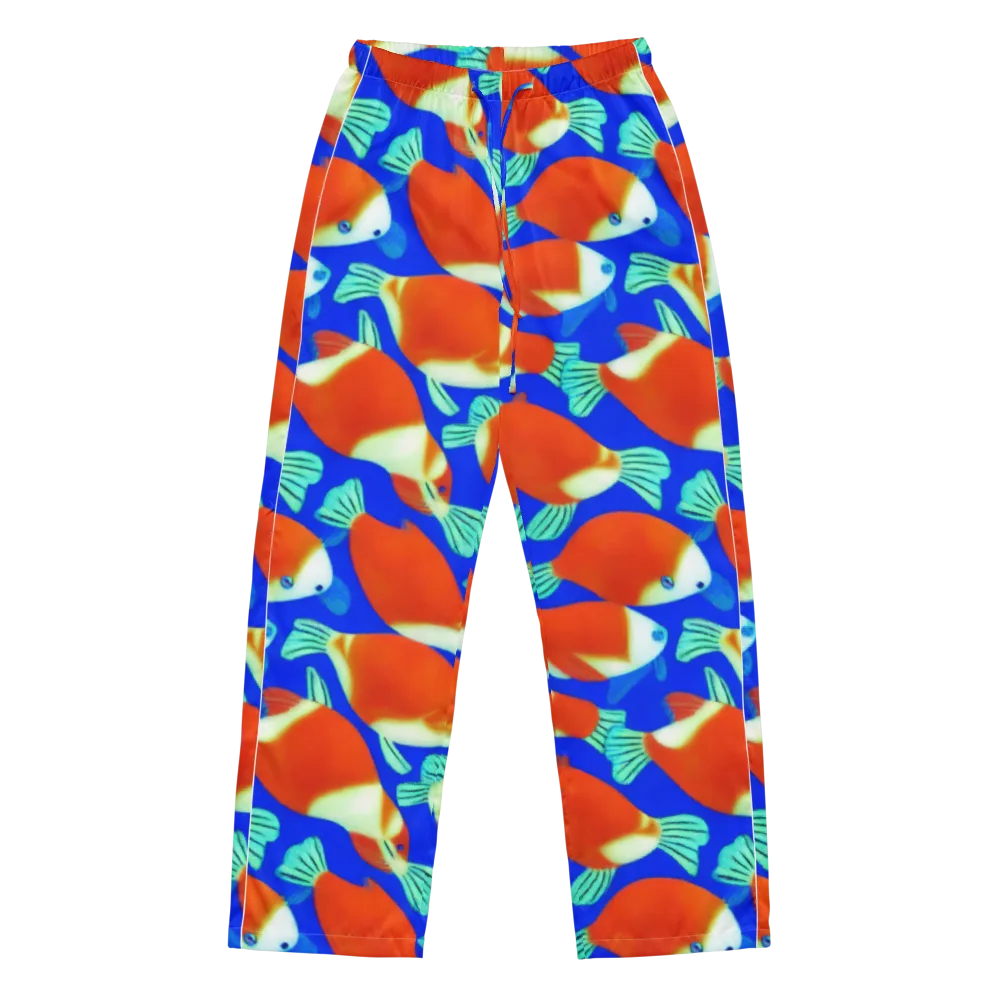 Electric Koi on Women's Pajama Pants — Front