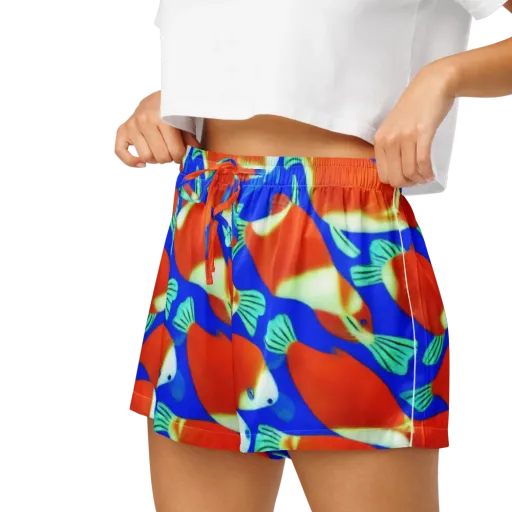 Electric Koi on a Women's Pajama Shorts