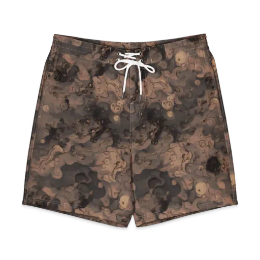 Sepia Whirlpool on a Men's Board Shorts