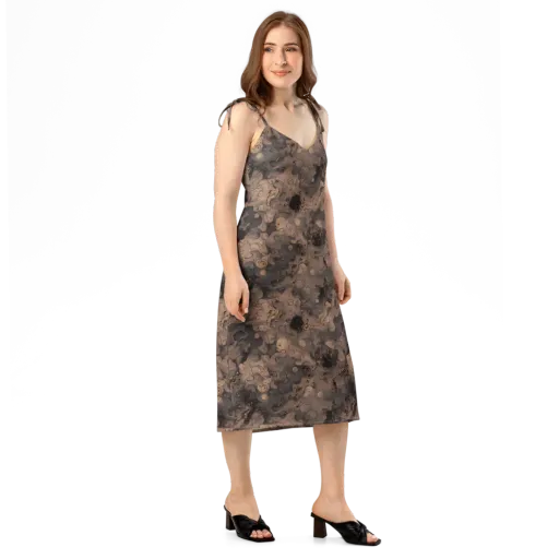 Sepia Whirlpool on a Slip Dress
