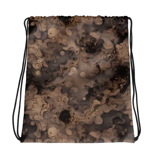 Sepia Whirlpool on a Drawstring Bag