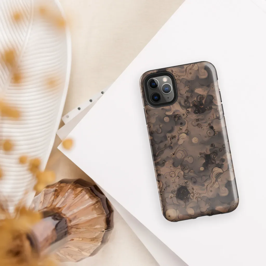 Sepia Whirlpool on Tough Case for iPhone® — Front