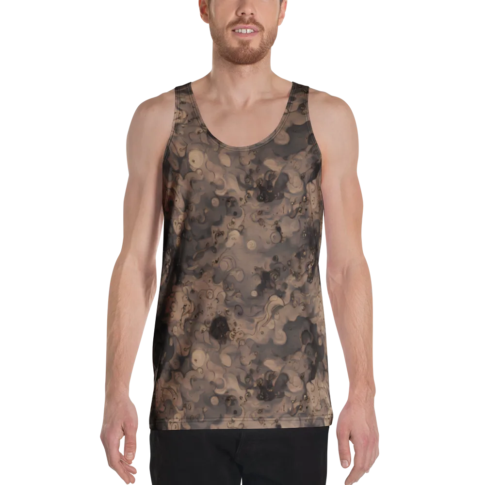 Sepia Whirlpool on Men's Tank Top — Front