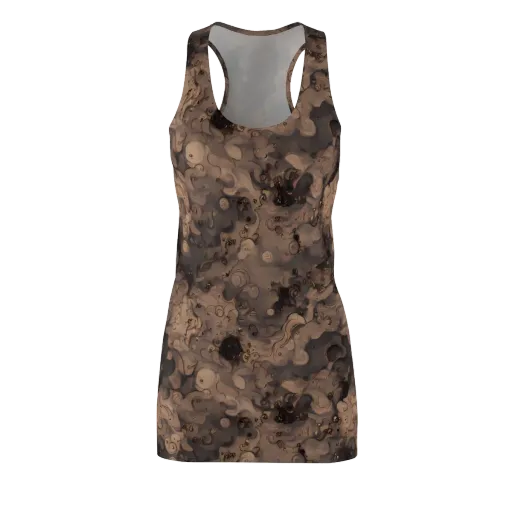 Sepia Whirlpool on a Racerback Dress
