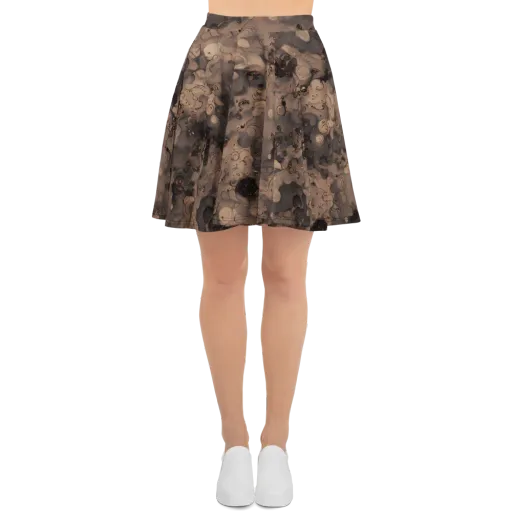 Sepia Whirlpool on a Skater Skirt