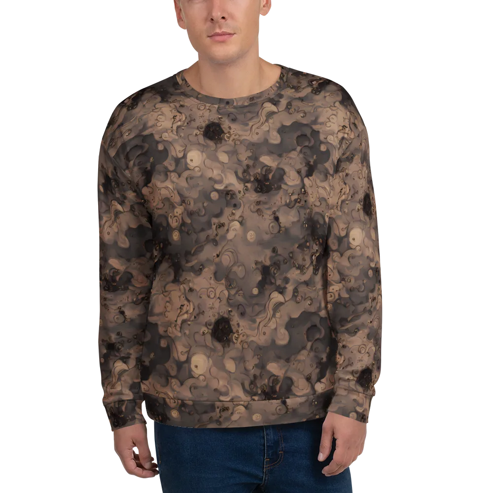 Sepia Whirlpool on Sweatshirt — Front