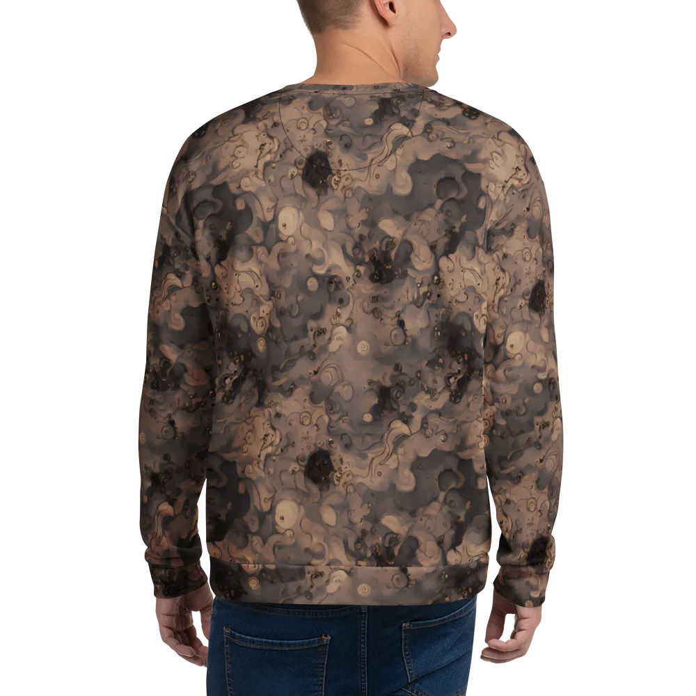 Sepia Whirlpool on Sweatshirt — Back