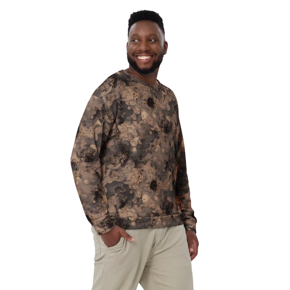 Sepia Whirlpool on Sweatshirt — Front