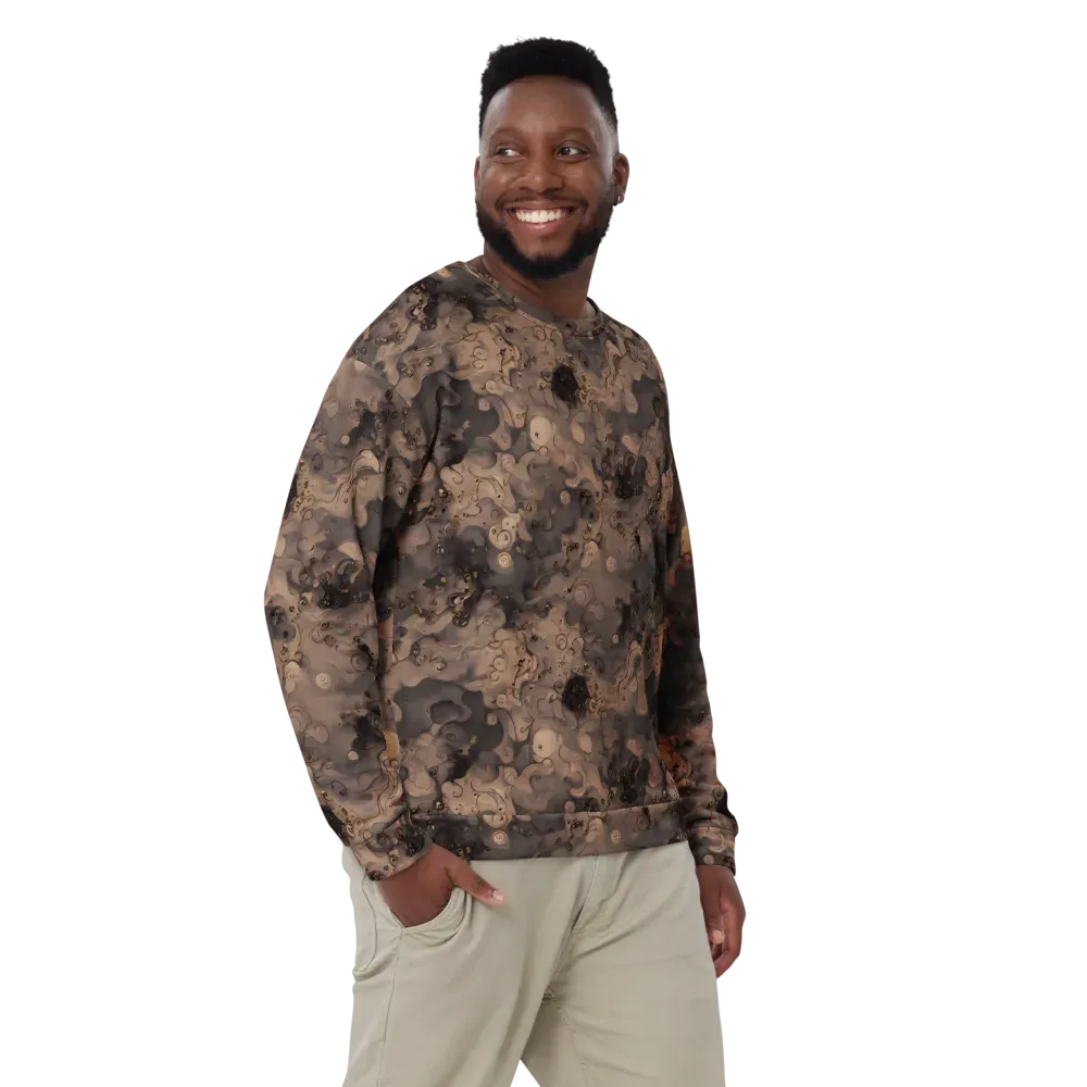 Sepia Whirlpool on Sweatshirt — Front